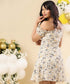 Off Shoulder Micro Floral Mini Dress