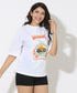 Desert Arizona Printed White Oversize TShirt