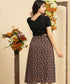 Aline Flared Printed Chiffon Skirt