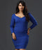 Autumn Vintage Royal Blue Formal Dress