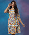 Puffed Sleeve Printed Floral Dress