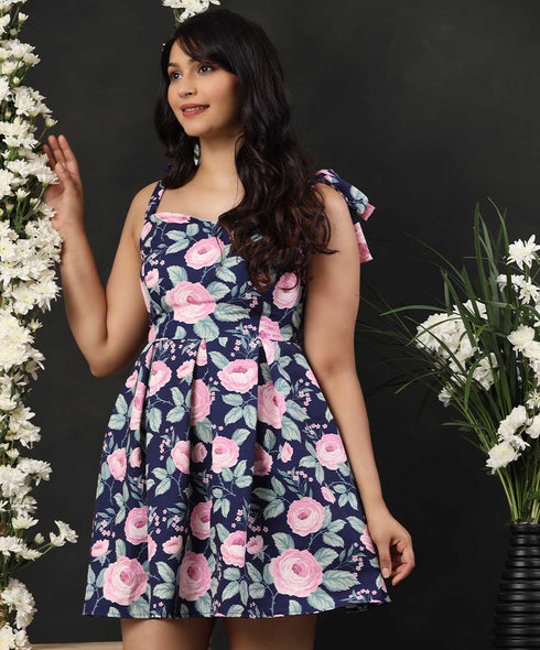 Bustier Cut Detailed Mini Dress