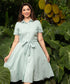 Mint Formal Button Up Linen Shirt Dress