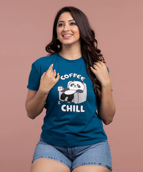 Coffee With Panda Tshirt