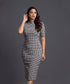 Gingham Bodycon Business Pencil Dress
