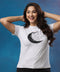 Moon Floral Printed Short Sleeve Tshirt