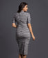Gingham Bodycon Business Pencil Dress