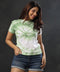 Green Spiral Tie And Dye T-Shirt
