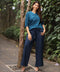 Loose Fitted High Waist Linen Pant