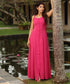 Spaghetti Strap Empire Waist Pink Maxi