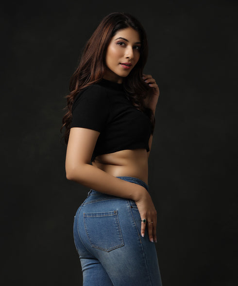 Waist Detailed High Rise Jean