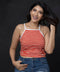 Orange And White Camisole T-shirt