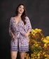 Kimono Self Tie At Waist Romper