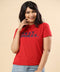 Okey Dokey Printed Red Tshirt