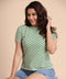 Micro Floral Design Green Tshirt