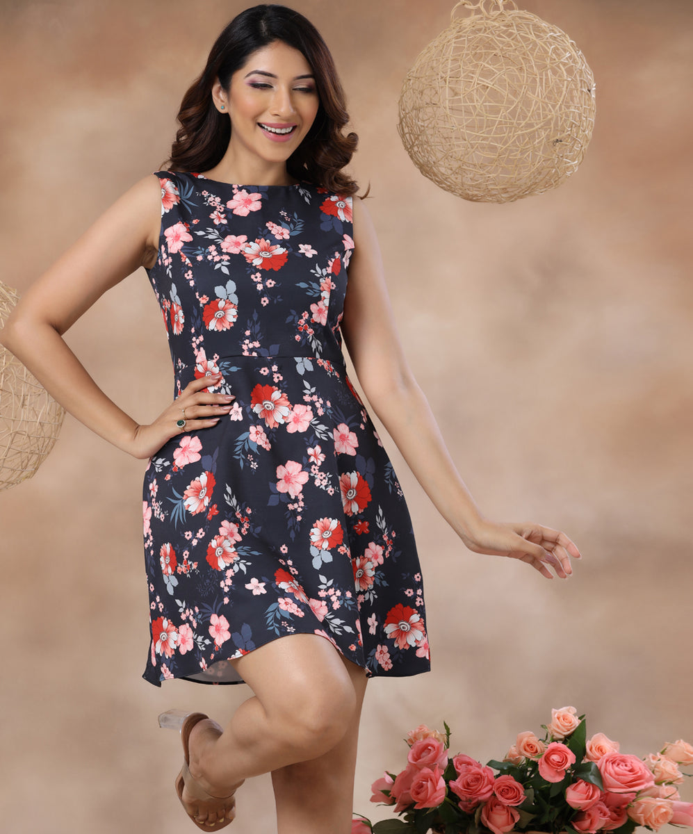 Nautica leeveless Flower Mini Dress