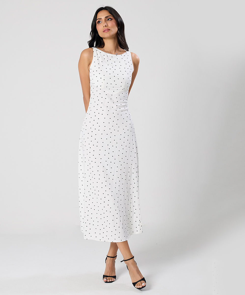 Sleeveless Empire Cut Aline Dress – Zigzag